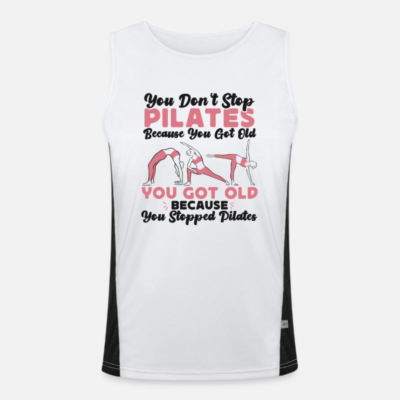 Pilates Instructor Teacher Retired Funktionelles Kontrast-Tank Top für Männer 