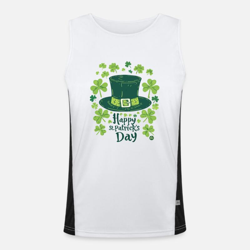Shamrock Hat Men's Functional Contrast Tank Top 
