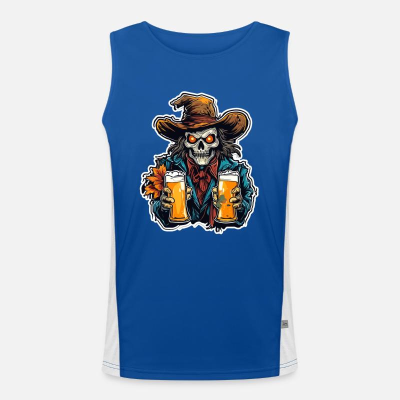 Vogelscheuche / Erntehelfer / Maisfeld / Feld Funktionelles Kontrast-Tank Top für Männer 