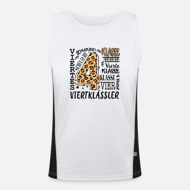 4.Klasse Funktionelles Kontrast-Tank Top für Männer 