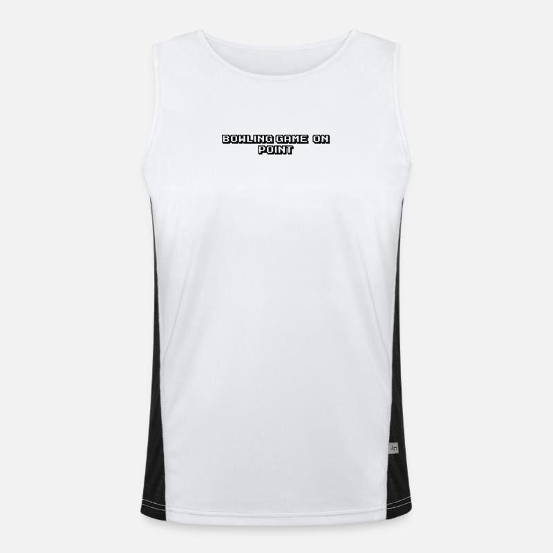 Bowling - Bowling game, on point Men's Functional Contrast Tank Top 
