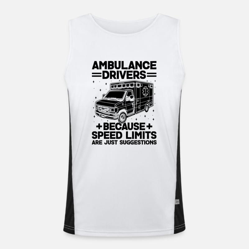 ambulanciers parce que les limites de vitesse ne sont que su. Débardeur respirant contrasté Homme 