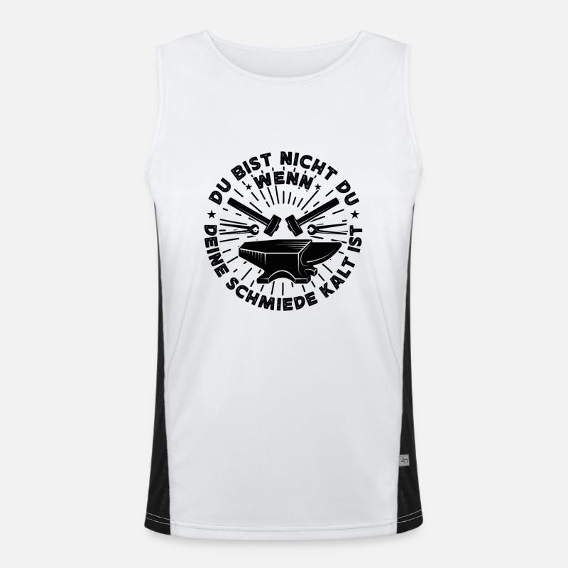 You're not you when your forge is cold Men's Functional Contrast Tank Top 