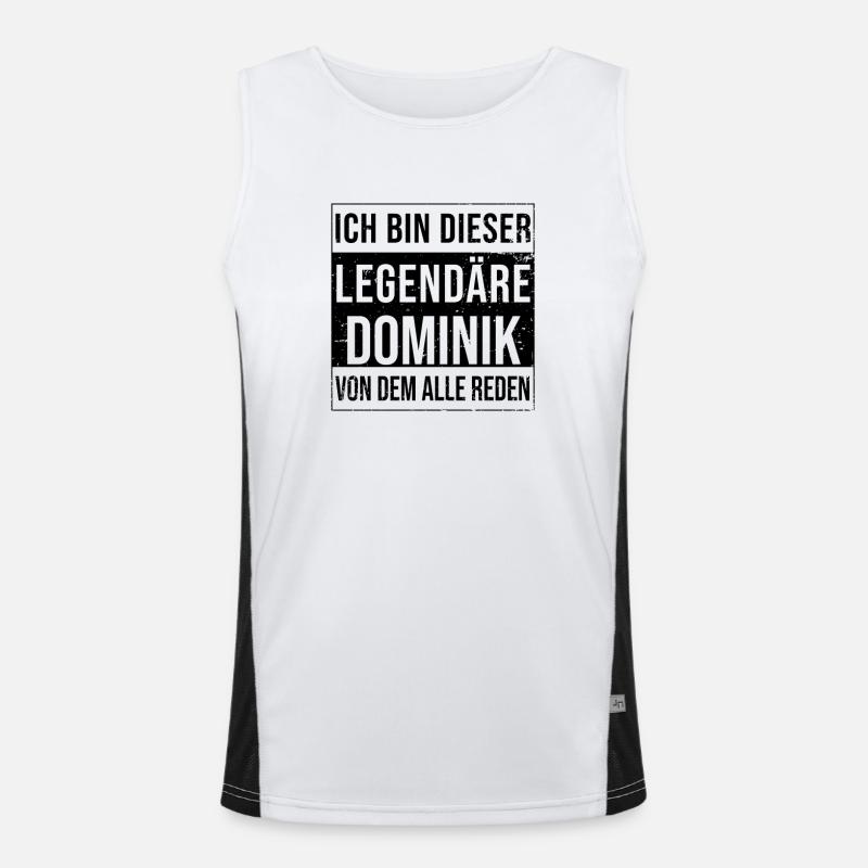 I'm this legendary for Dominik Men's Functional Contrast Tank Top 