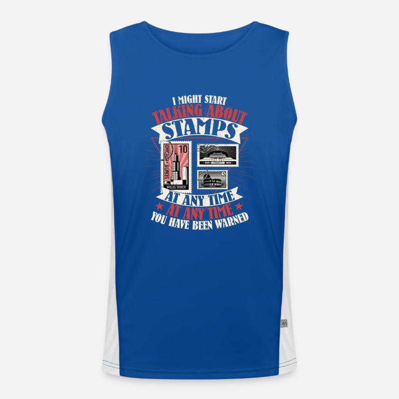 Beware: Stamp Talk Incoming Men's Functional Contrast Tank Top 