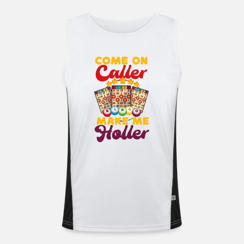 Bingo Player Come On Caller Make Funktionelles Kontrast-Tank Top für Männer 