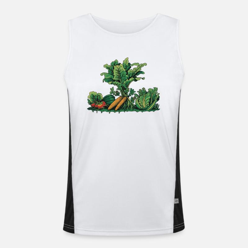 Permakultur Lebensmittel Compost Funktionelles Kontrast-Tank Top für Männer 