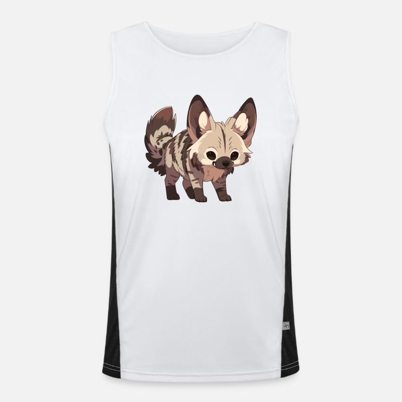 Aardwolves Aardwolf - Men's Functional Contrast Tank Top  - white/black