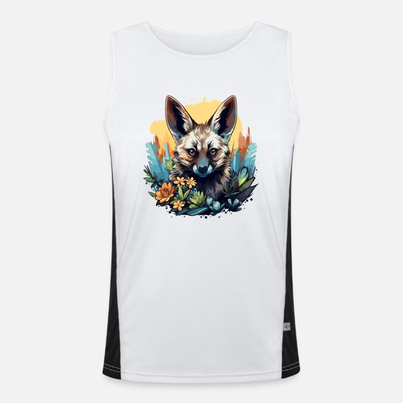 Aardwolves Aardwolf - Men's Functional Contrast Tank Top - white/black