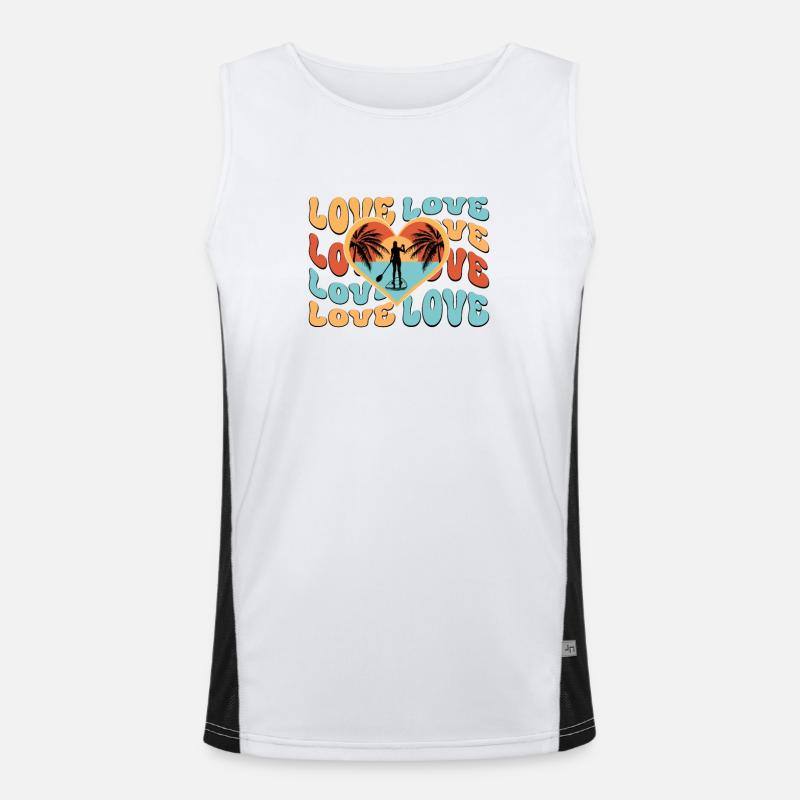 SUP board paddleboarding paddle supboard Stand Up Men's Functional Contrast Tank Top 