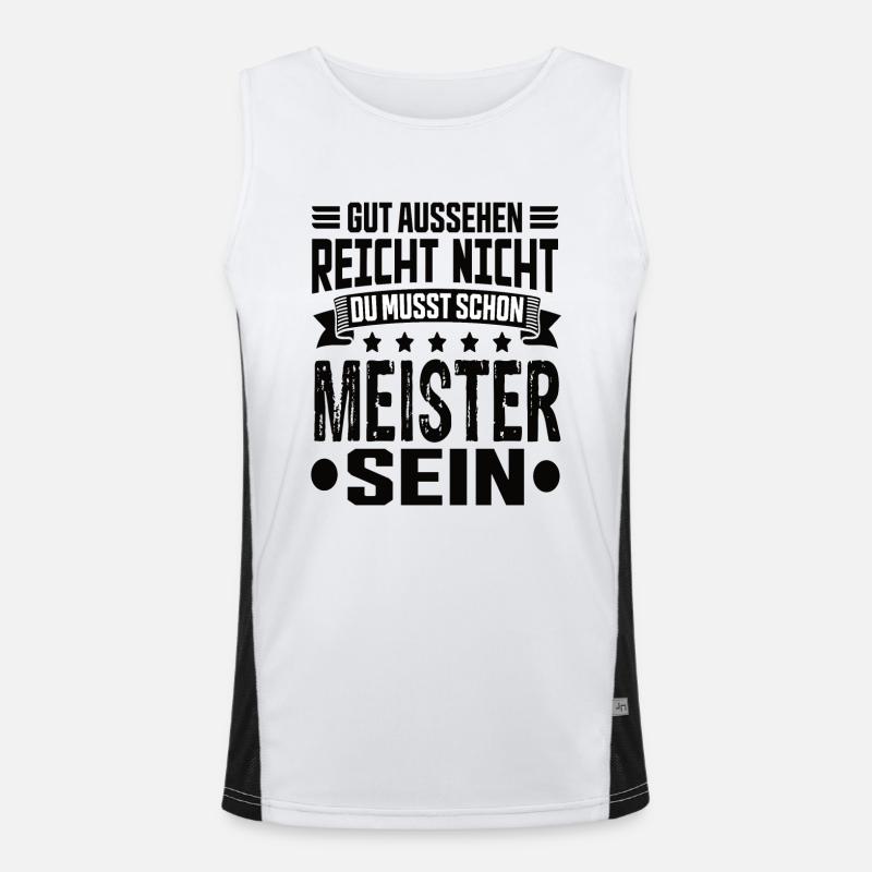 Meister Funktionelles Kontrast-Tank Top für Männer 