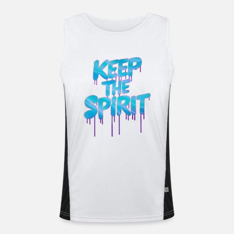 BEWAHREN SIE DEN GEIST Funktionelles Kontrast-Tank Top für Männer 