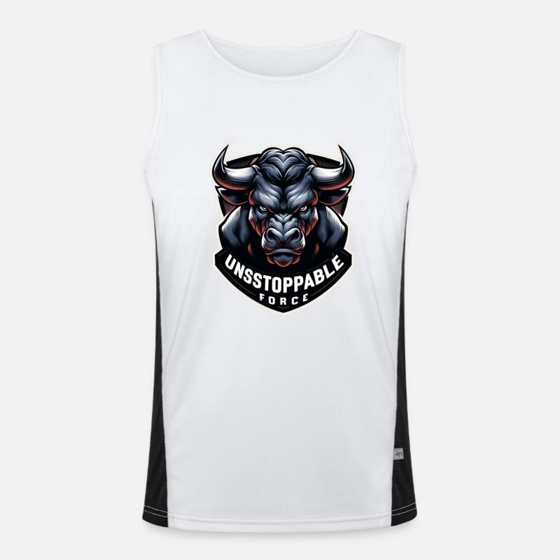 Unstoppable Force Funktionelles Kontrast-Tank Top für Männer 