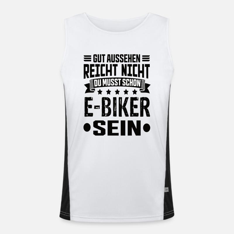 Ebike Ebike Ebike Vélo électrique VTT Débardeur respirant contrasté Homme 