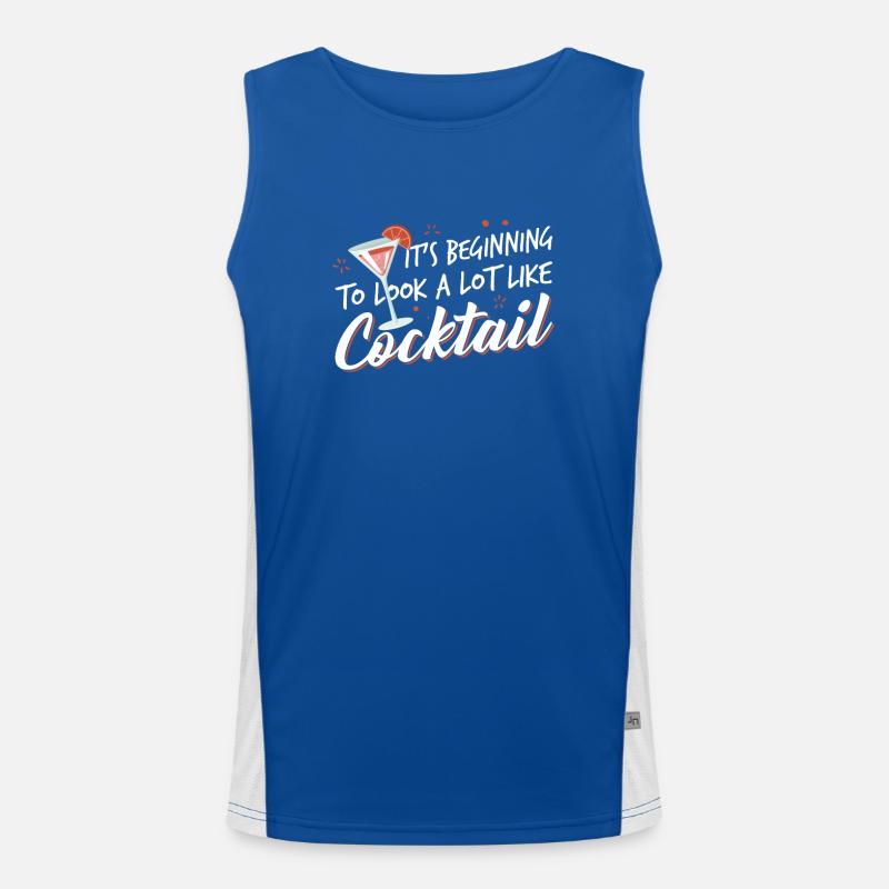 Es Sieht Langsam Aus Wie Cocktail Funktionelles Kontrast-Tank Top für Männer 