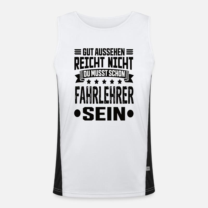 Instructeur d’auto-école Débardeur respirant contrasté Homme 