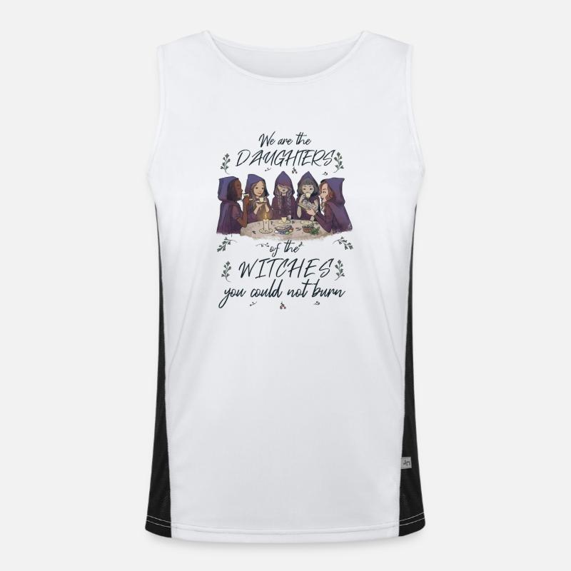 Hexen Geschenkidee Gothic Okkult Witch Töchter Funktionelles Kontrast-Tank Top für Männer 