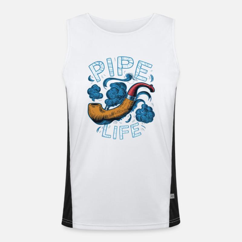 PEOPLE SMOKING PIPES Men's Functional Contrast Tank Top 