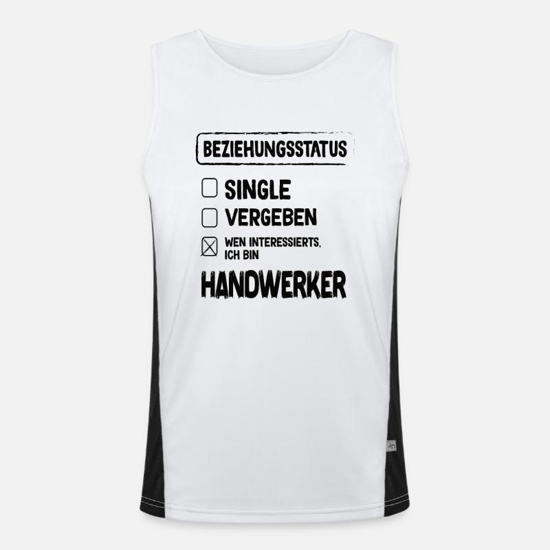 Craftsman Relationship Status Men's Functional Contrast Tank Top 