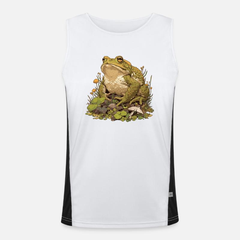 Toad Kröten Kröte Funktionelles Kontrast-Tank Top für Männer 