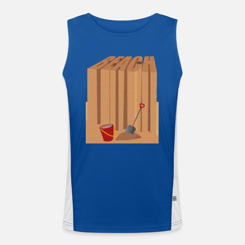 Beach Men's Functional Contrast Tank Top 