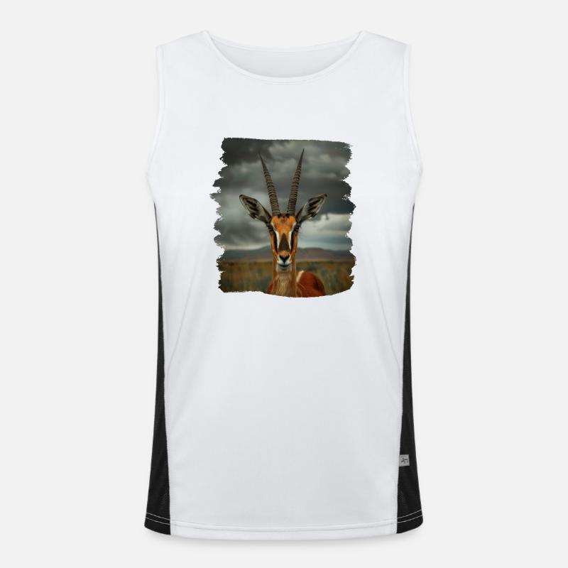 Antilope antilope antilope ouverte Débardeur respirant contrasté Homme 