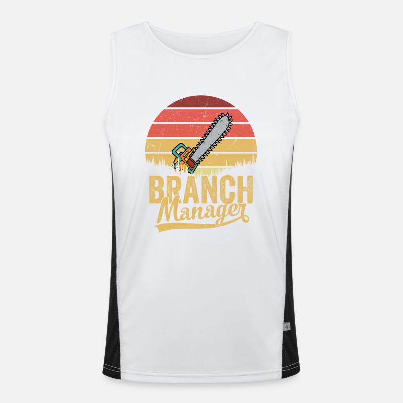 Branch Manager Logger Lumberjack Logging Funktionelles Kontrast-Tank Top für Männer 
