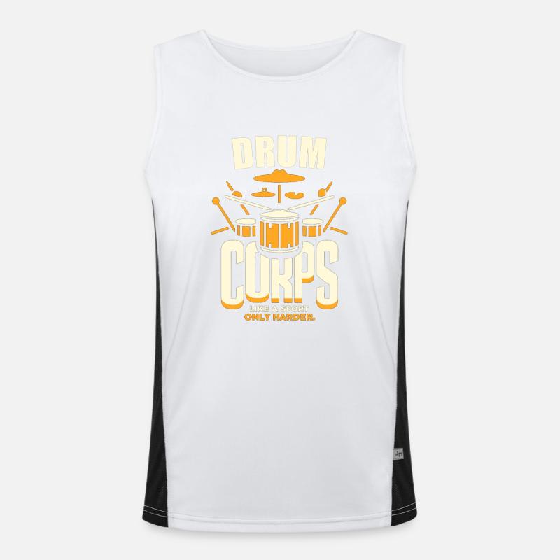 Drum Corps Wie ein Sport, nur härter Funktionelles Kontrast-Tank Top für Männer 