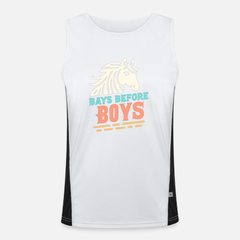 Buchten vor Jungen Funktionelles Kontrast-Tank Top für Männer 
