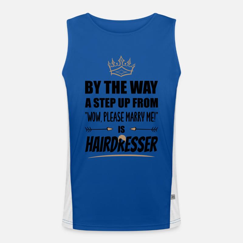 Le coiffeur est le plus attrayant ! Débardeur respirant contrasté Homme 