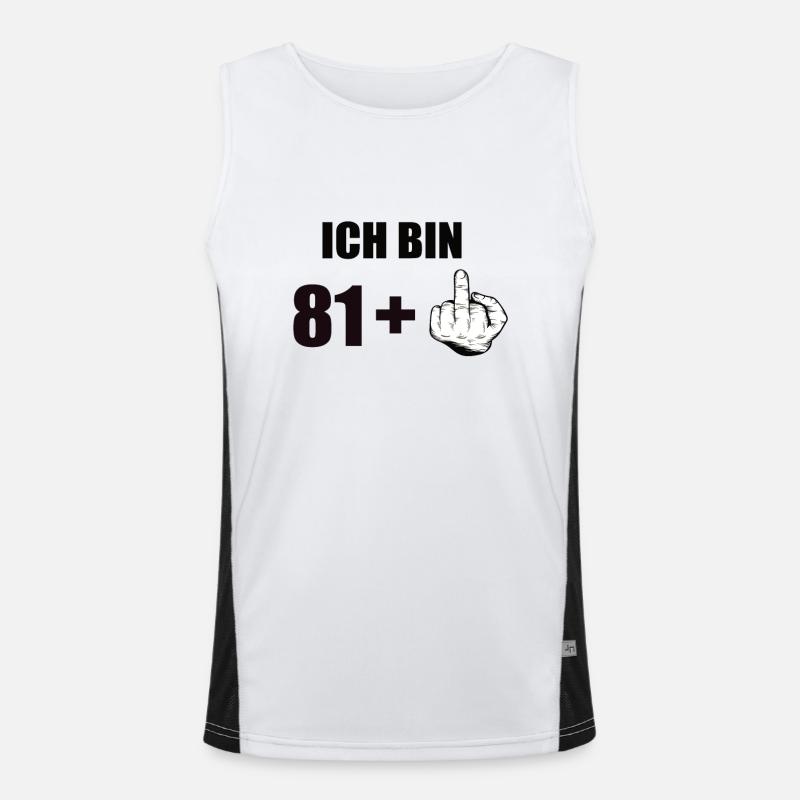 82 Geburtstag Funktionelles Kontrast-Tank Top für Männer 