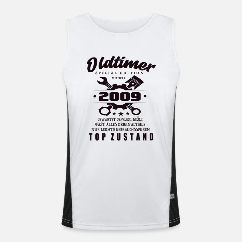 Oldtimer Édition Spéciale Modèle 2009 Anniversaire Débardeur respirant contrasté Homme 