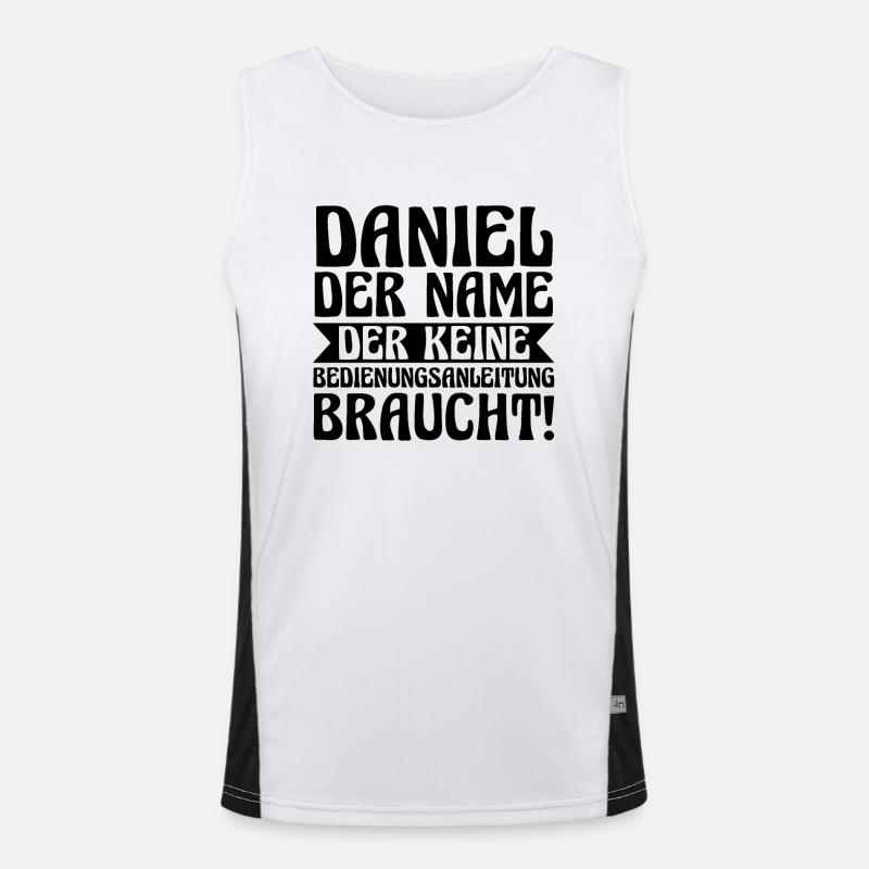 First name Daniel Men's Functional Contrast Tank Top 