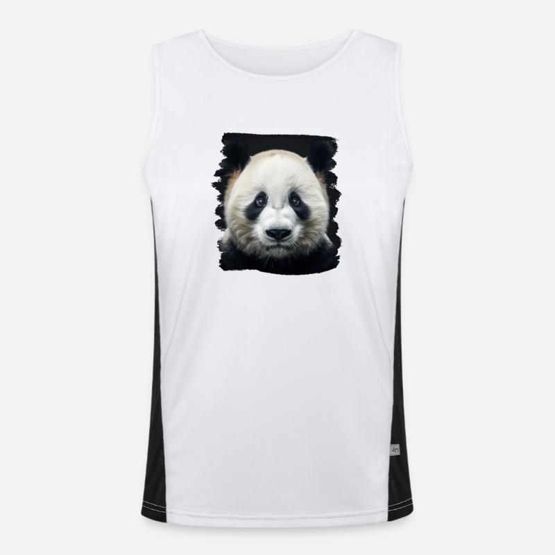 Panda géant Pandas Große Pandas Großer Panda Débardeur respirant contrasté Homme 