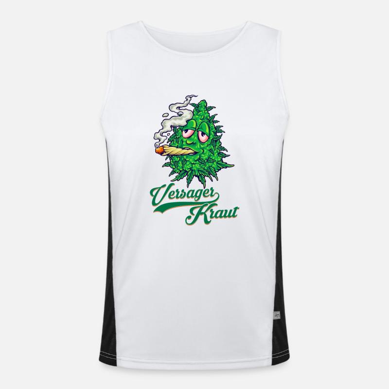Cannabis Loser Herb Men's Functional Contrast Tank Top 