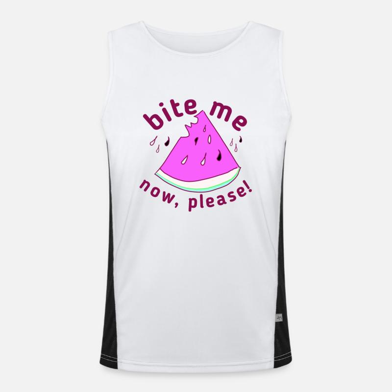 Pastèque Fruit Maritime Tendance Débardeur respirant contrasté Homme 