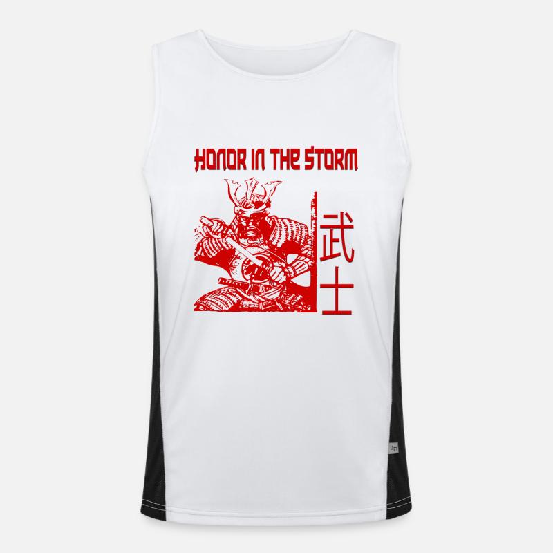 Samurai Warrior Men's Functional Contrast Tank Top 