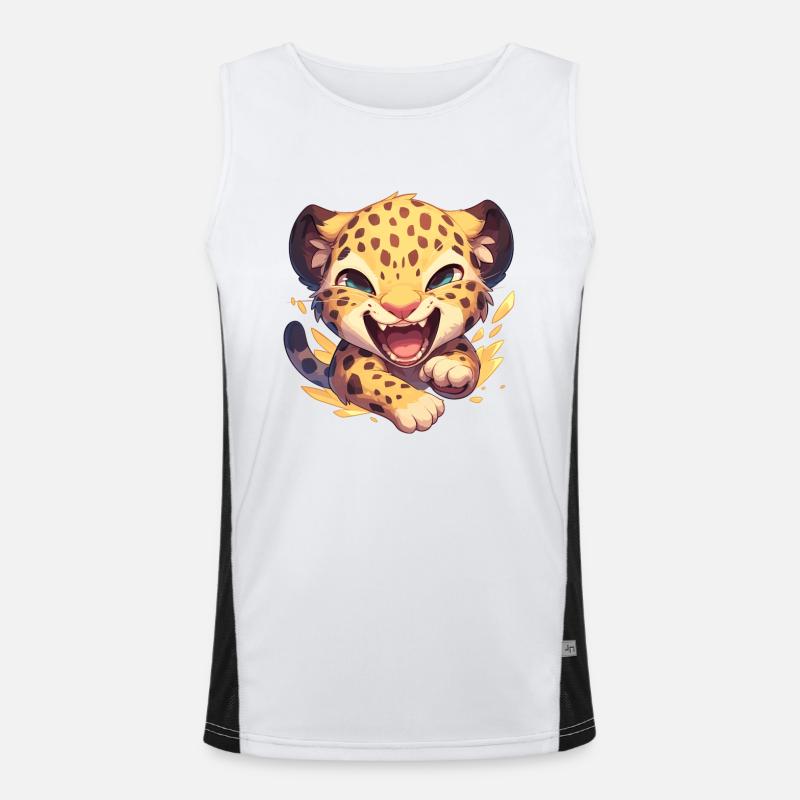 Léopard léopard Débardeur respirant contrasté Homme 