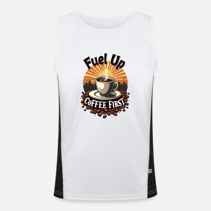COFFEE FIRST Men's Functional Contrast Tank Top 