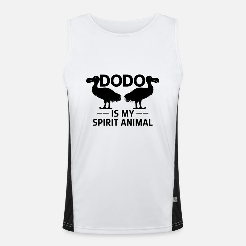 Dodo Spruch Dodo Vogel Lustiges Dodo Geschenk Funktionelles Kontrast-Tank Top für Männer 