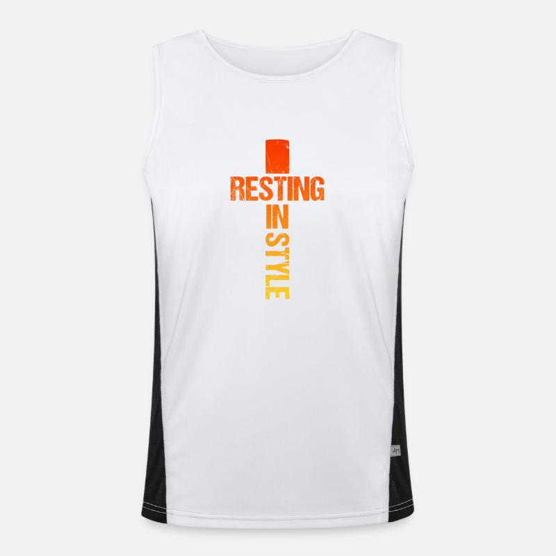 Rest in style Men's Functional Contrast Tank Top 