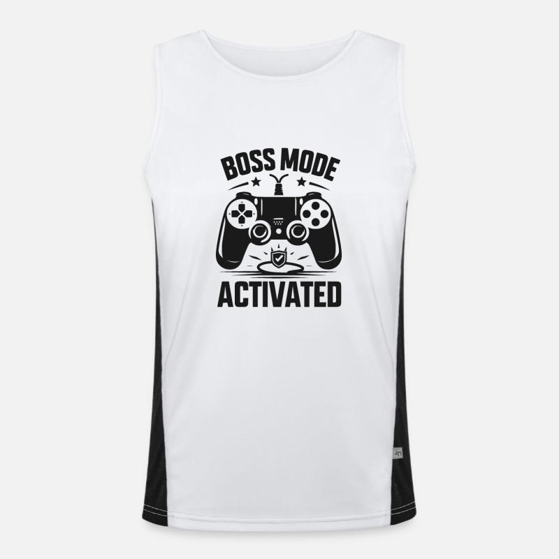 Bos Mode Activated Men's Functional Contrast Tank Top 