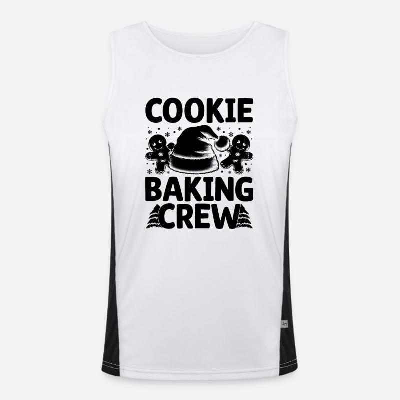 Cookie Baking Crew Konditorei Bäcker Bake Bäcker Funktionelles Kontrast-Tank Top für Männer 