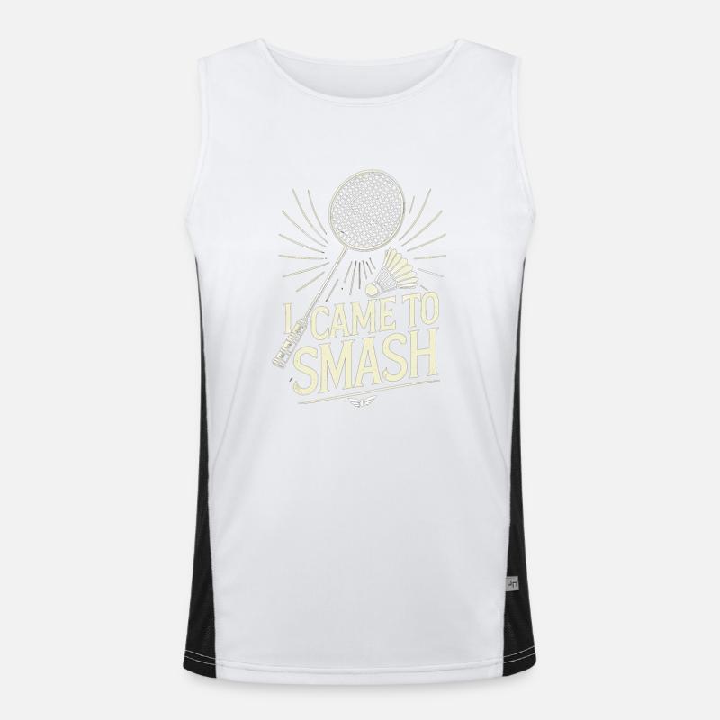 I Came To Smash Funktionelles Kontrast-Tank Top für Männer 