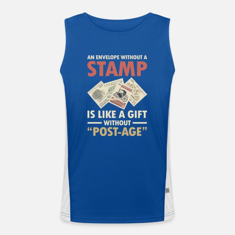 An Envelope Without a Stamp is Like a Gift Funktionelles Kontrast-Tank Top für Männer 