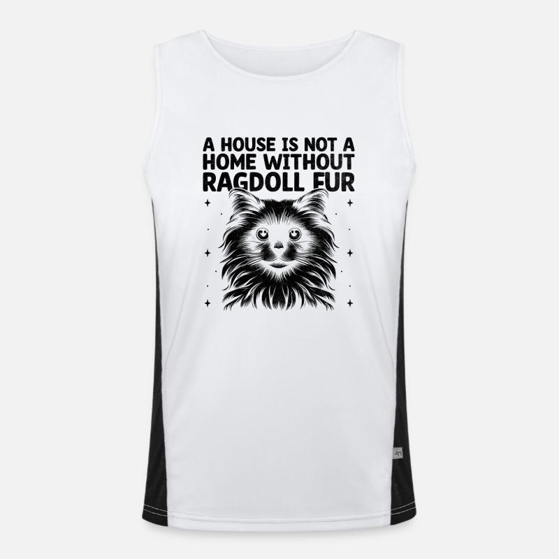 Une maison n’est pas une maison sans ragdolls en fourrure Ragdolls Débardeur respirant contrasté Homme 