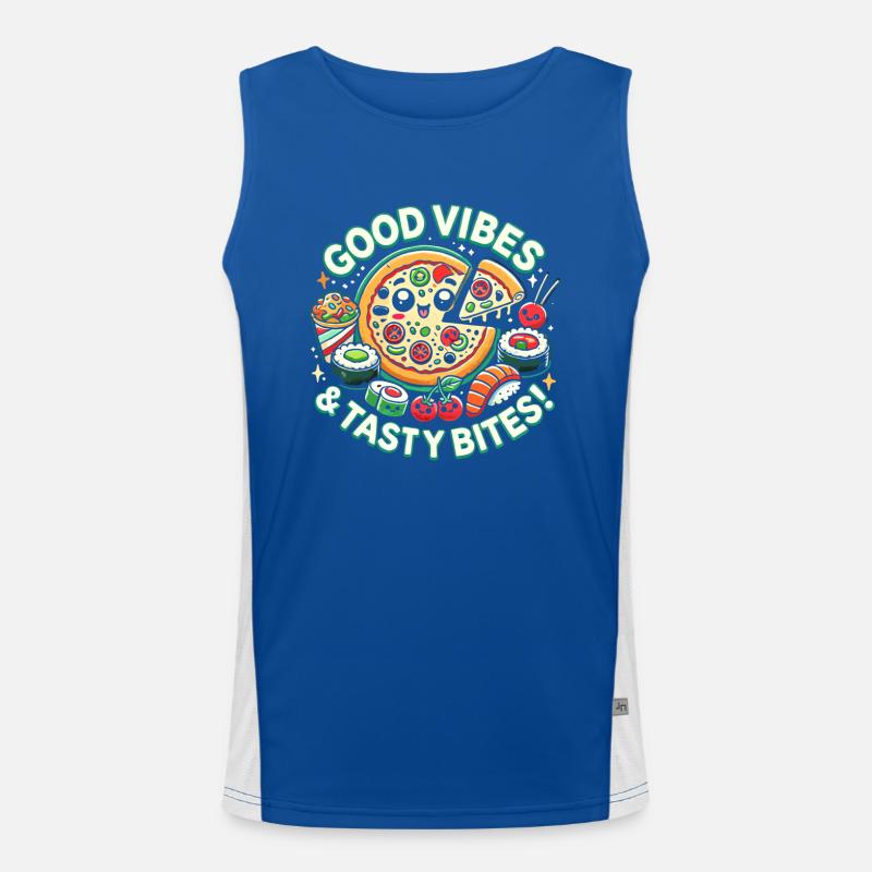 Gute Laune und leckere Häppchen Funktionelles Kontrast-Tank Top für Männer 