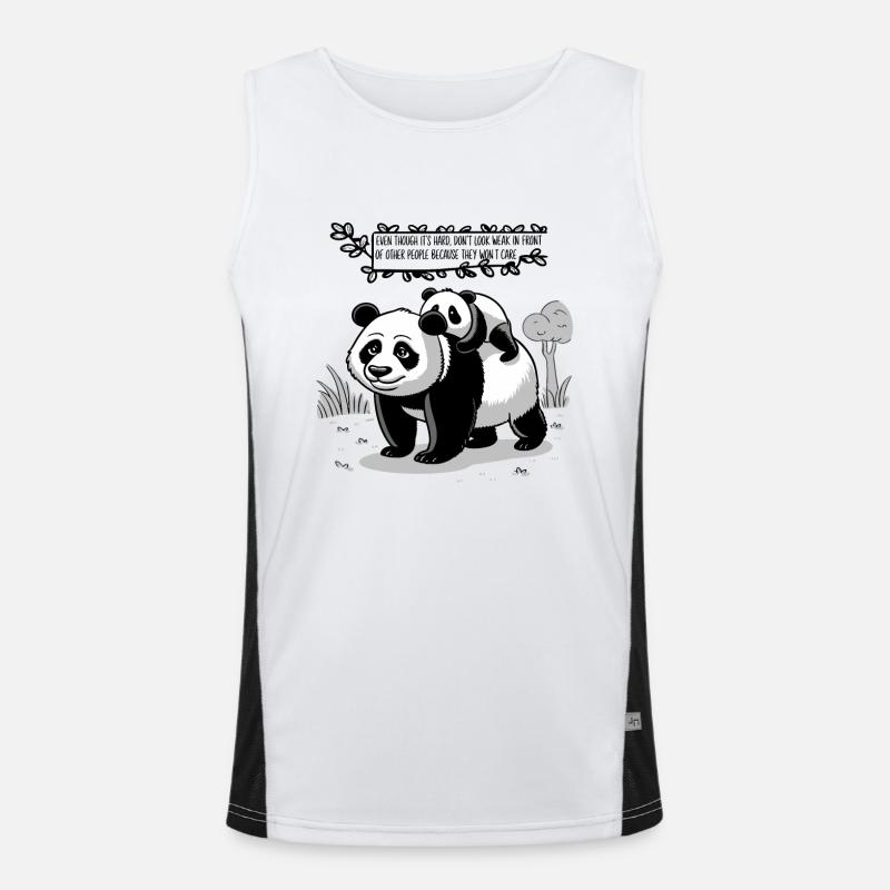 DON T LOOK WEAK Men's Functional Contrast Tank Top 