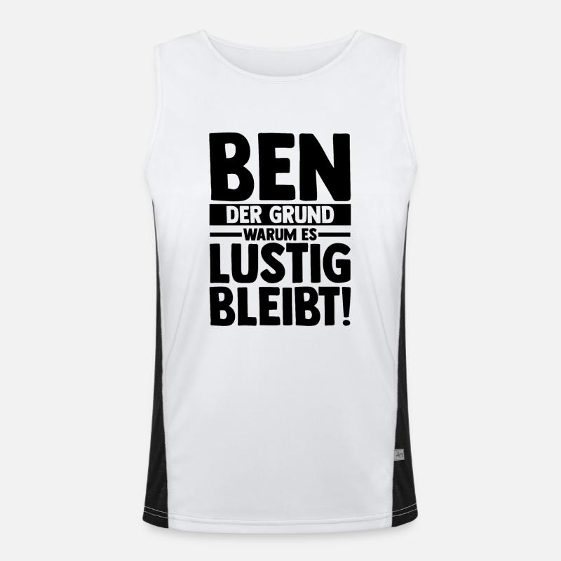 First name Ben Men's Functional Contrast Tank Top 