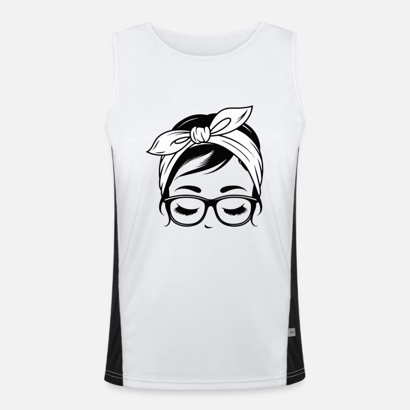 SÜSSES MÄDCHEN Funktionelles Kontrast-Tank Top für Männer 